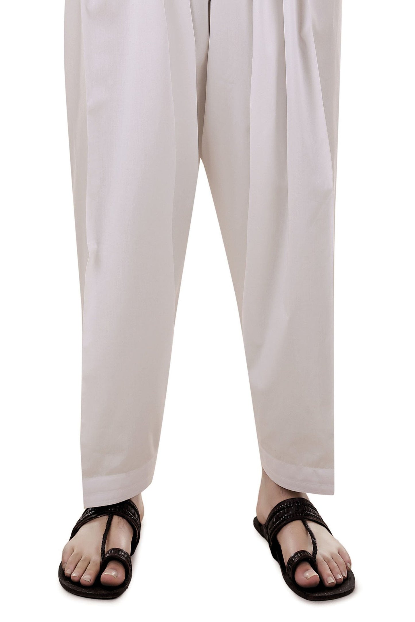 Off White Cotton Shalwar