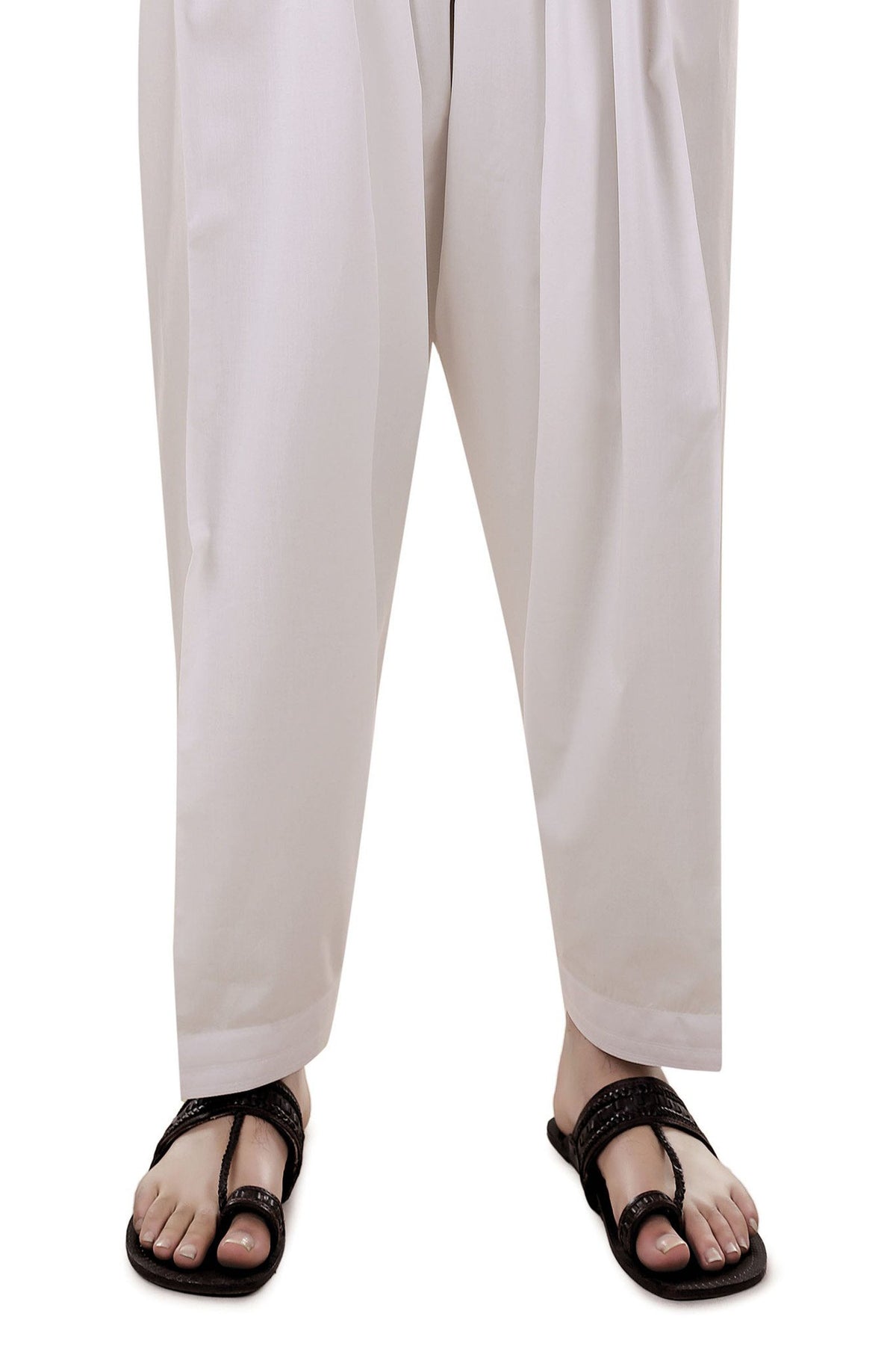 Off White Cotton Shalwar