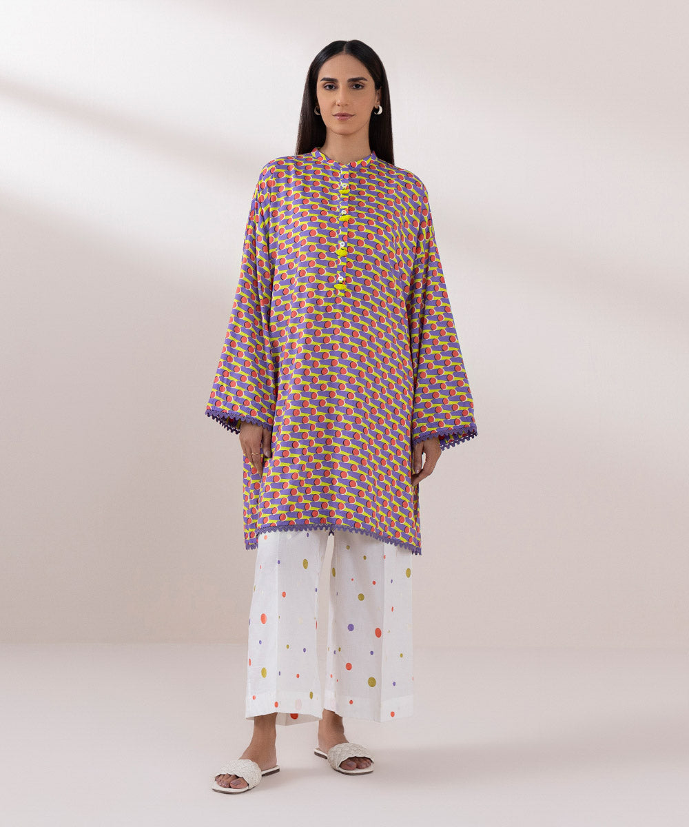 Printed Arabic Lawn Shirt