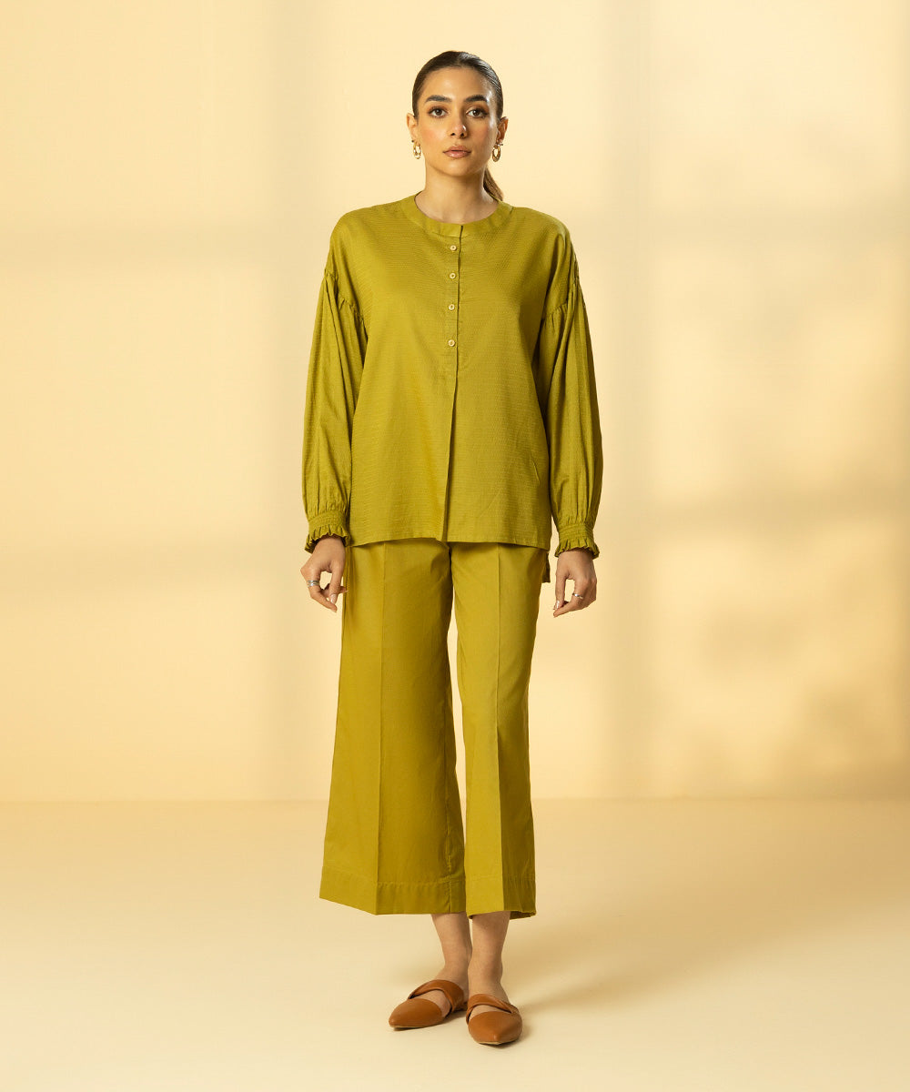 Solid Cotton Shirt