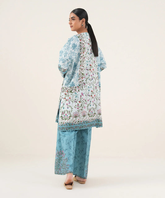 2 Piece - Printed Viscose Khaddar Suit