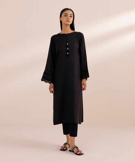 Solid Arabic Lawn Shirt