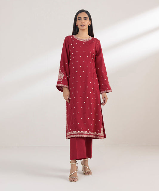 Embroidered Cotton Linen Shirt