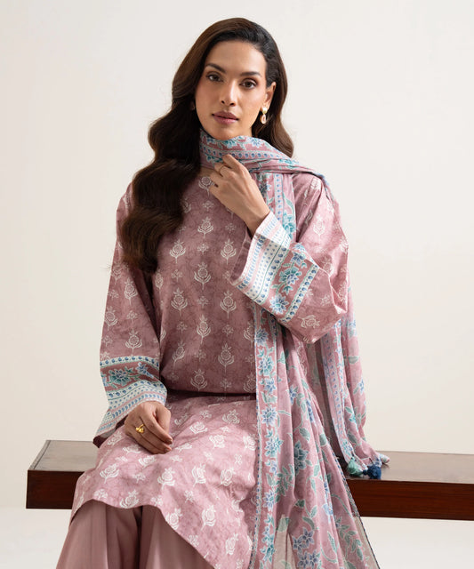 3 Piece - Printed Lawn Suit