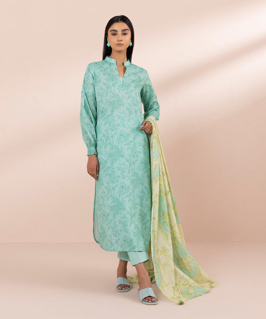 3 Piece - Printed Lawn Suit