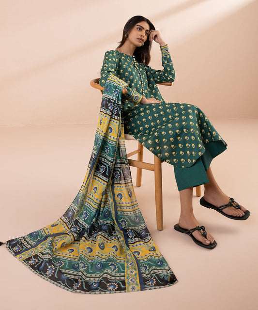 3 Piece - Printed Lawn Suit