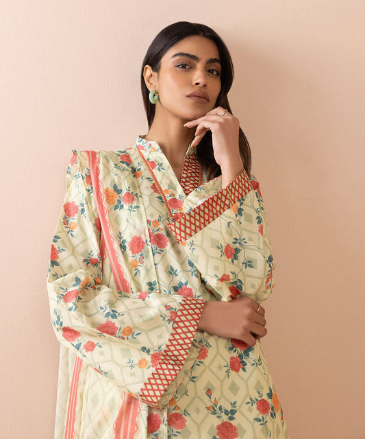 3 Piece - Printed Lawn Suit