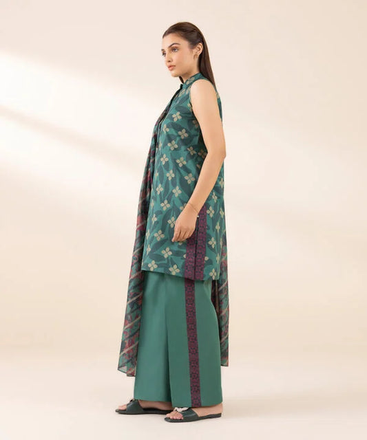 3 Piece - Printed Lawn Suit