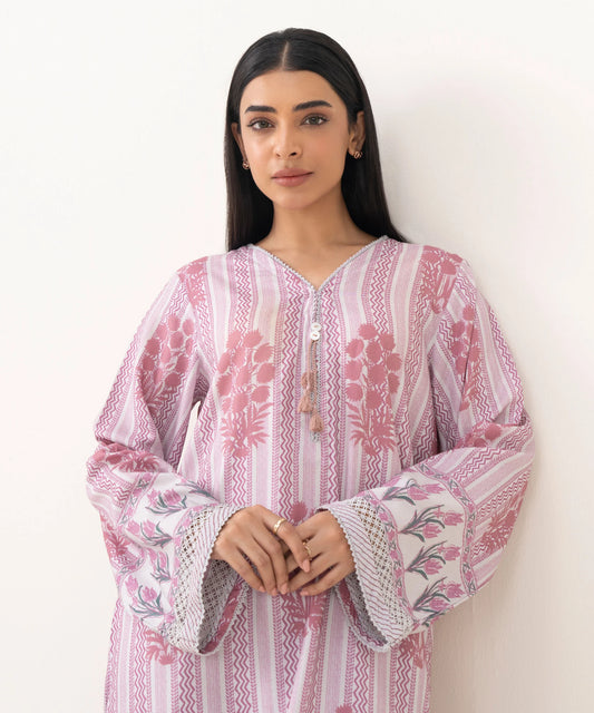 3 Piece - Printed Linen Viscose