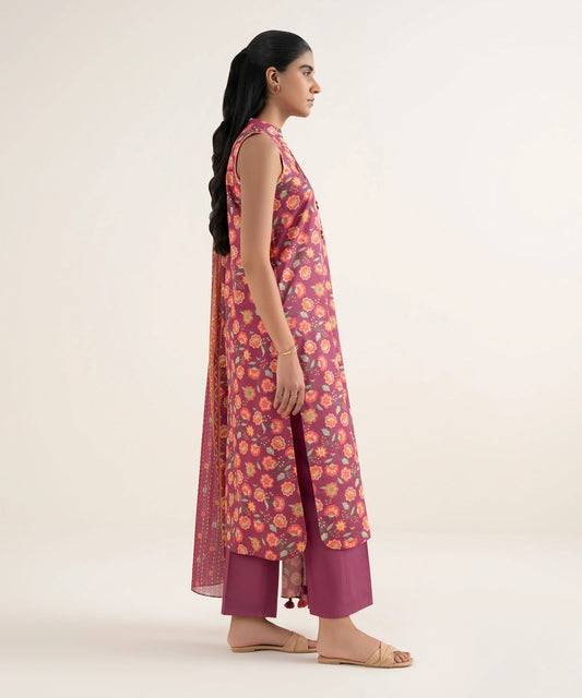 3 Piece - Printed Lawn Suit