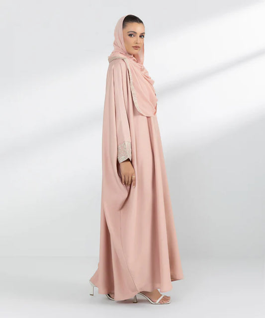 Embroidered Kaftan Abaya Set