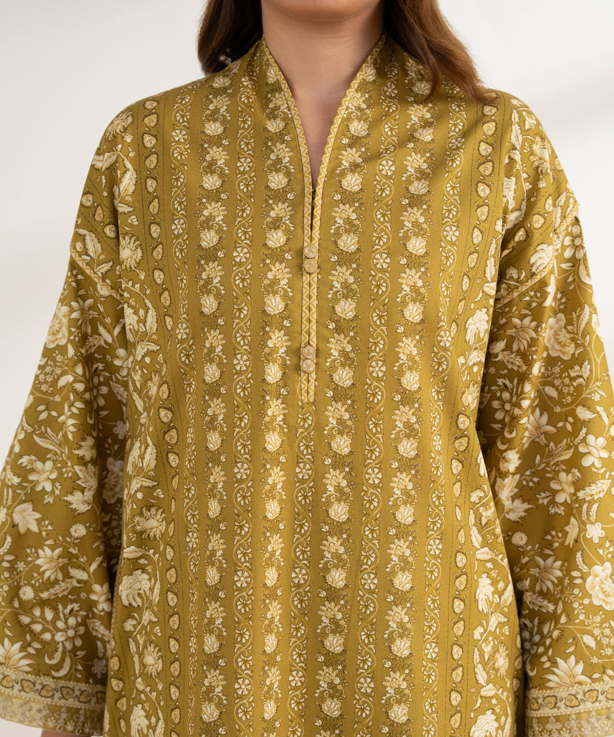 3 Piece - Embroidered Cotton Suit