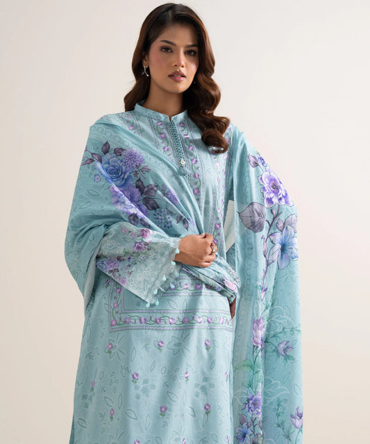 3 Piece - Embroidered Lawn Suit