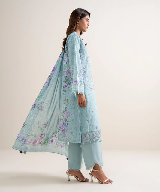 3 Piece - Embroidered Lawn Suit