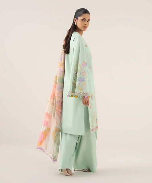 3 Piece - Embroidered Lawn Suit