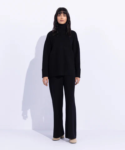Ribbed Turtle Neck Sweater