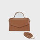 Tan Top Handle Bag