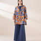 2 Piece - Printed Cotton Satin Suit