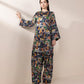 2 Piece - Printed Cotton Satin Suit