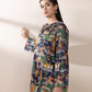 2 Piece - Printed Cotton Satin Suit