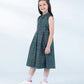 Checkered Poplin Dress