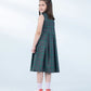 Checkered Poplin Dress