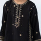 2 Piece - Embroidered Cotton Net Suit
