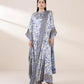 Printed Satin Kaftan