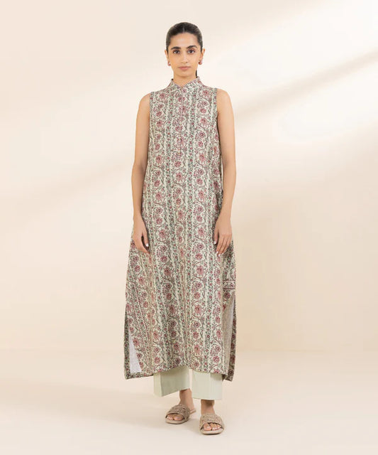 Printed Khaddar Shirt