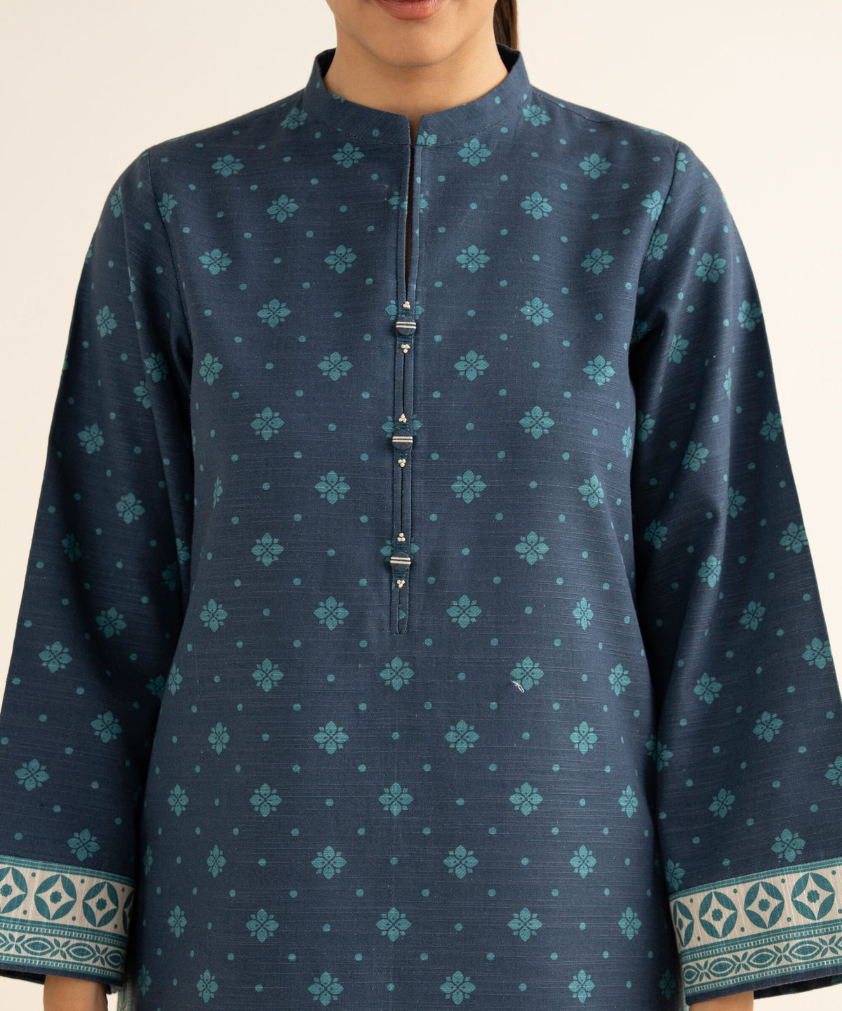 2 Piece - Printed Khaddar Suit