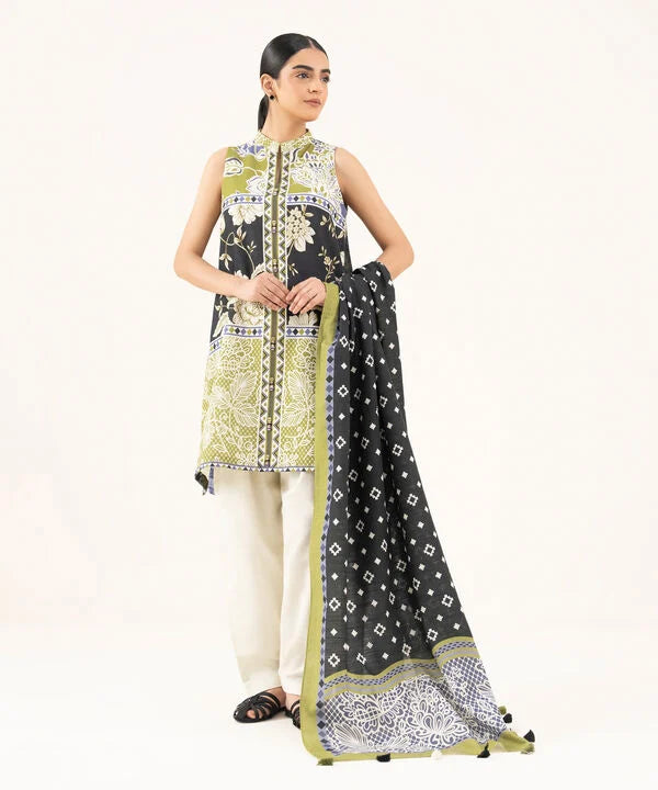 2 Piece - Printed Light Khaddar Suit