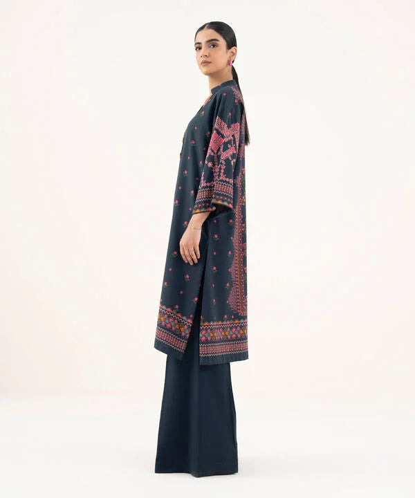 2 Piece - Printed Viscose Khaddar Suit