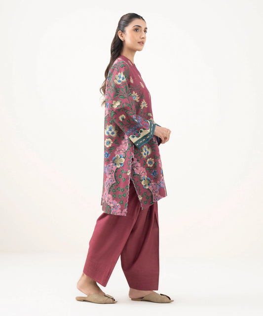 2 Piece - Printed Light Khaddar Suit