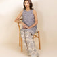 2 Piece - Printed Crosshatch Suit