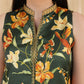 2 Piece - Printed Satin Suit