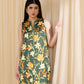2 Piece - Printed Satin Suit