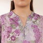 2 Piece - Printed Silk Suit