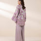 2 Piece - Printed Silk Suit