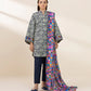 3 Piece - Printed Khaddar Suit