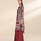 3 Piece - Printed Linen Suit