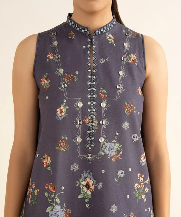 3 Piece - Printed Light Khaddar Suit