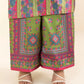 3 Piece - Printed Satin Suit