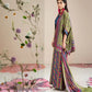 3 Piece - Printed Satin Suit