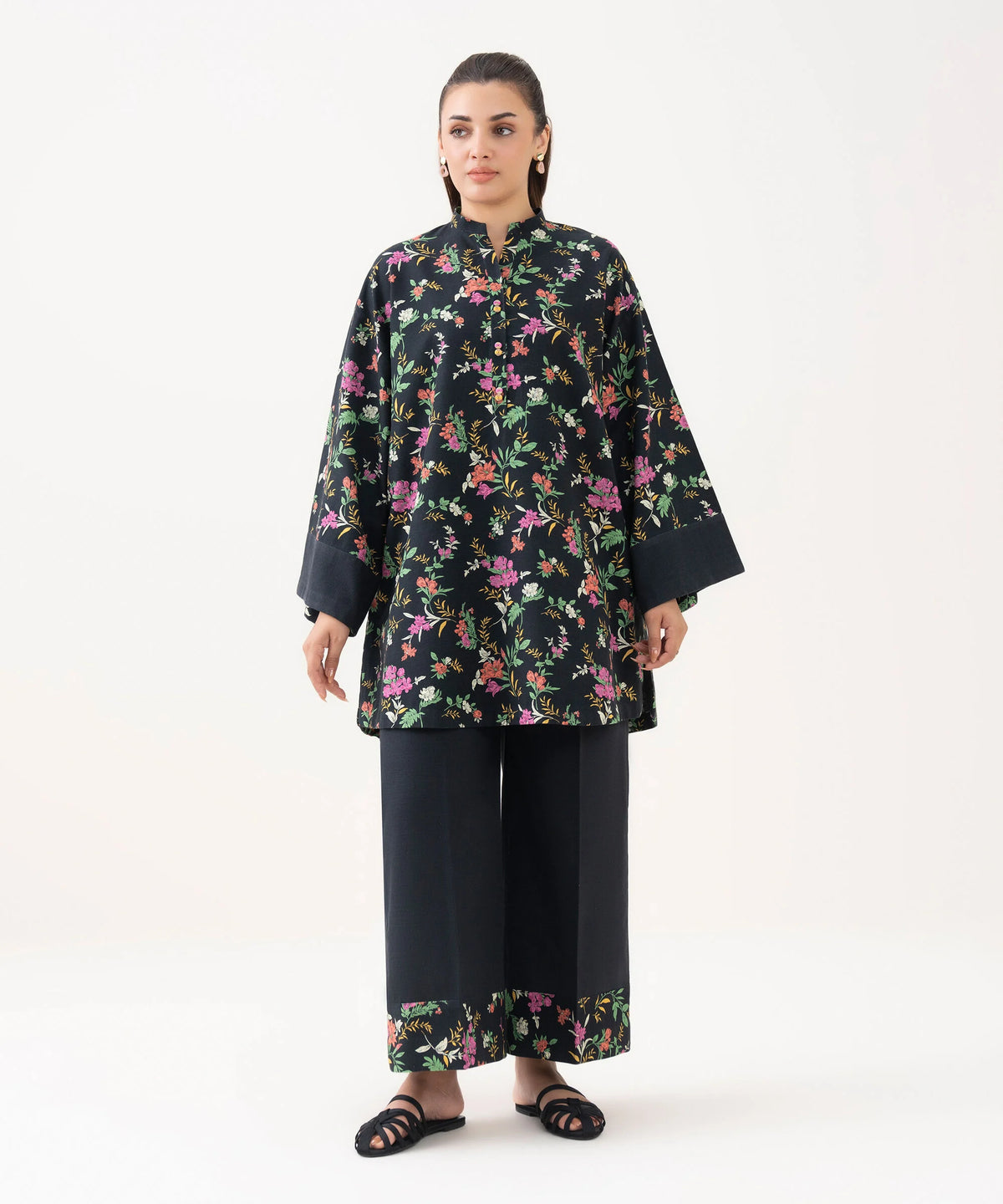 2 Piece - Printed Khaddar Suit