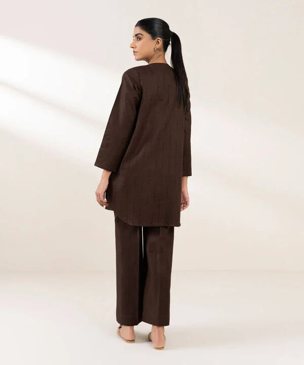 Solid Cotton Jacquard Shirt