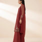 3 Piece - Embroidered Net Suit