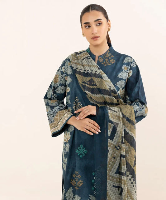 3 Piece - Printed Lawn Suit