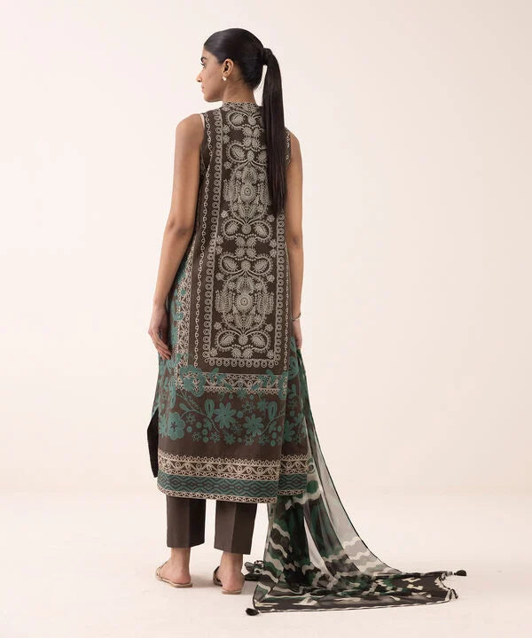 3 Piece - Printed Lawn Suit