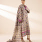 3 Piece - Printed Zari Lawn Suit