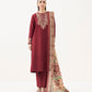 3 Piece - Embroidered Khaddar Suit